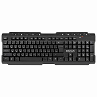 Клавиатура беспроводная DEFENDER Element HB-195 RU, USB, 114 клавиш, черная, 45195 фото Клавиатура беспроводная DEFENDER Element HB-195 RU, USB, 114 клавиш, черная, 45195
