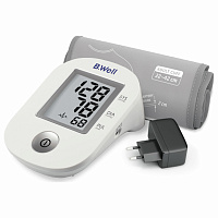 Тонометр B.WELL PRO-33ad, манжета 22-42 см, автоматический, на плечо, адаптер питания, PRO-33 ad фото Тонометр B.WELL PRO-33ad, манжета 22-42 см, автоматический, на плечо, адаптер питания, PRO-33 ad