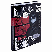Тетрадь на кольцах А5 175х215 мм, 120 листов, твердый картон, клетка, BRAUBERG, "Anime Manga", 404715 фото Тетрадь на кольцах А5 175х215 мм, 120 листов, твердый картон, клетка, BRAUBERG, "Anime Manga", 404715