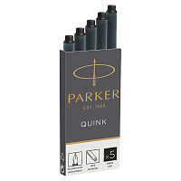 Картриджи чернильные для перьевой ручки Parker черные (5 штук в упаковке, артикул производителя 1950382) фото Картриджи чернильные для перьевой ручки Parker черные (5 штук в упаковке, артикул производителя 1950382)