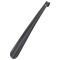 Ложка (рожок) для обуви с крючком МЕТАЛЛИЧЕСКАЯ 55 см, антик СЕРЕБРО, SHEGRA (ШЕГРА), LUXE, 702518