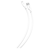 Кабель Smartbuy S25, USB - micro-USB, 3A output, оплетка TPE, 1м, белый фото Кабель Smartbuy S25, USB - micro-USB, 3A output, оплетка TPE, 1м, белый