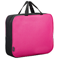 Папка на молнии с ручками STAFF EVERYDAY А4, 1 отделение, полиэстер, 80 мм, розовая, 270743