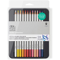 Набор акварельных карандашей Winsor&Newton, 24цв., метал. коробка фото Набор акварельных карандашей Winsor&Newton, 24цв., метал. коробка