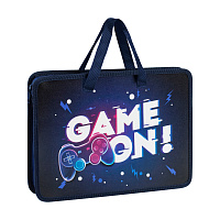 Папка с ручками А4 ArtSpace "Game on", пластик, на молнии, 45мм фото Папка с ручками А4 ArtSpace "Game on", пластик, на молнии, 45мм