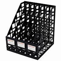 Лоток вертикальный для бумаг BRAUBERG "ULTRA", 240 мм, 6 отделений, сетчатый, сборный, черный, 238251 фото Лоток вертикальный для бумаг BRAUBERG "ULTRA", 240 мм, 6 отделений, сетчатый, сборный, черный, 238251