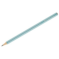 Карандаш ч/г Faber-Castell "Sparkle" В, трехгранный, заточен., голубой металлик фото Карандаш ч/г Faber-Castell "Sparkle" В, трехгранный, заточен., голубой металлик