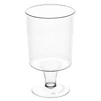 Рюмка одноразовая 100 мл, пластиковая, прозрачная, "Кристалл", ВЗЛП, 1002П