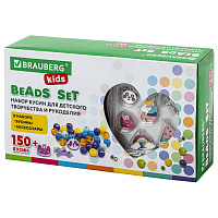 Набор для создания бижутерии и украшений BEADS SET ЕДИНОРОГИ, 164 элемента, BRAUBERG KIDS, 664699 фото Набор для создания бижутерии и украшений BEADS SET ЕДИНОРОГИ, 164 элемента, BRAUBERG KIDS, 664699