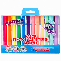 Набор текстовыделителей ЮНЛАНДИЯ 12 шт., АССОРТИ, "COLORSTAR", линия 1-4 мм, 151718 фото Набор текстовыделителей ЮНЛАНДИЯ 12 шт., АССОРТИ, "COLORSTAR", линия 1-4 мм, 151718