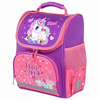 Ранец ПИФАГОР BASIC, 1 отделение, 3 кармана, эргономичная спинка, "Happy unicorn", 35х28х18 см, 271372 фото Ранец ПИФАГОР BASIC, 1 отделение, 3 кармана, эргономичная спинка, "Happy unicorn", 35х28х18 см, 271372
