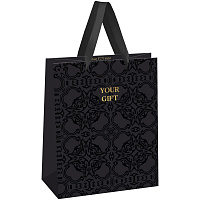 Пакет подарочный 18*23*10см MESHU "Luxary gift", фольга, матовая ламинация фото Пакет подарочный 18*23*10см MESHU "Luxary gift", фольга, матовая ламинация