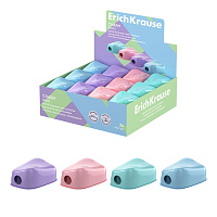 Точилка ERICH KRAUSE "Charm Pastel", с контейнером, пластиковая, корпус ассорти, 60031 фото Точилка ERICH KRAUSE "Charm Pastel", с контейнером, пластиковая, корпус ассорти, 60031