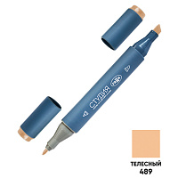 Маркер двусторонний для скетчинга Гамма "Студия", телесный, корпус трехгранный, пулевид./клиновид. наконечники фото Маркер двусторонний для скетчинга Гамма "Студия", телесный, корпус трехгранный, пулевид./клиновид. наконечники
