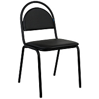 Стул Helmi HL-F02 "Стандарт", каркас черный, обивка кожзам черный фото Стул Helmi HL-F02 "Стандарт", каркас черный, обивка кожзам черный