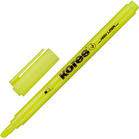 Текстовыделитель Kores желтый (толщина линии 0.5-3.5 мм) фото Текстовыделитель Kores желтый (толщина линии 0.5-3.5 мм)