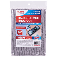 Насадка МОП плоская для швабры/держателя 42 см, карманы, плотная микрофибра, LAIMA HOME, 606797 фото Насадка МОП плоская для швабры/держателя 42 см, карманы, плотная микрофибра, LAIMA HOME, 606797