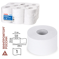 Бумага туалетная 200 м, LAIMA (T2), UNIVERSAL WHITE, 1-слойная, цвет белый, КОМПЛЕКТ 12 рулонов, 111335 фото Бумага туалетная 200 м, LAIMA (T2), UNIVERSAL WHITE, 1-слойная, цвет белый, КОМПЛЕКТ 12 рулонов, 111335