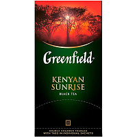 Чай черный Greenfield Kenyan Sunrise 25 пакетиков фото Чай черный Greenfield Kenyan Sunrise 25 пакетиков