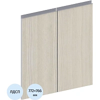 Двери низкие Vita ЛДСП (сосна карелия, 766x772 мм, 2 штуки)