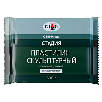 Пластилин скульптурный Гамма Студия зелёный 500 г мягкий фото Пластилин скульптурный Гамма Студия зелёный 500 г мягкий