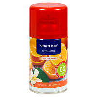 Сменный баллон для освежителя воздуха OfficeClean "Солнечный цитрус", сухое распыление, 250мл фото Сменный баллон для освежителя воздуха OfficeClean "Солнечный цитрус", сухое распыление, 250мл
