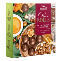 Конфеты-грильяж в шоколаде "Shoco Rolls" с фундуком, цукатами моркови и медом, 135 г, БЕРЕСТОВ А.С., УТ-00031672 фото Конфеты-грильяж в шоколаде "Shoco Rolls" с фундуком, цукатами моркови и медом, 135 г, БЕРЕСТОВ А.С., УТ-00031672