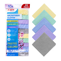 Салфетки из МИКРОФИБРЫ 30х30 см PASTEL COLOUR, big pack, КОМПЛЕКТ 10 штук, 180 г/м2, LAIMA HOME, 700608 фото Салфетки из МИКРОФИБРЫ 30х30 см PASTEL COLOUR, big pack, КОМПЛЕКТ 10 штук, 180 г/м2, LAIMA HOME, 700608