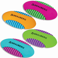 Ластик BRAUBERG "Mix S", 58х33х13 мм, цвет ассорти, 228724 фото Ластик BRAUBERG "Mix S", 58х33х13 мм, цвет ассорти, 228724