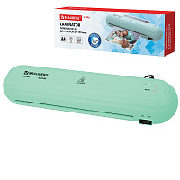 Ламинатор BRAUBERG ULTRA PM235M, МЯТНЫЙ, формат A4, толщина пленки 60-150 мкм, скорость 30 см/мин, 532185 фото Ламинатор BRAUBERG ULTRA PM235M, МЯТНЫЙ, формат A4, толщина пленки 60-150 мкм, скорость 30 см/мин, 532185