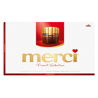 Конфеты шоколадные Merci ассорти 400 г фото Конфеты шоколадные Merci ассорти 400 г