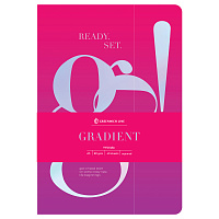 Тетрадь 40л., А5, клетка на сшивке Greenwich Line "Gradient", "софт-тач" ламинация, тиснение фольгой, тон. блок 80г/м2 фото Тетрадь 40л., А5, клетка на сшивке Greenwich Line "Gradient", "софт-тач" ламинация, тиснение фольгой, тон. блок 80г/м2