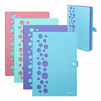 Папка-органайзер на кнопке 4 отделения, ERICH KRAUSE "Diagonal Pastel", 600 мкм, до 150 л., А4, ассорти, 61211 фото Папка-органайзер на кнопке 4 отделения, ERICH KRAUSE "Diagonal Pastel", 600 мкм, до 150 л., А4, ассорти, 61211