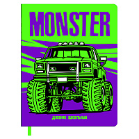 Дневник 1-11 кл. 48л. ЛАЙТ BG "Monster", иск. кожа, печать, ляссе фото Дневник 1-11 кл. 48л. ЛАЙТ BG "Monster", иск. кожа, печать, ляссе
