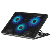 Подставка для ноутбука DEFENDER NS-501, 15,6-17", 2 USB, 3 вентилятора, 29501 фото Подставка для ноутбука DEFENDER NS-501, 15,6-17", 2 USB, 3 вентилятора, 29501