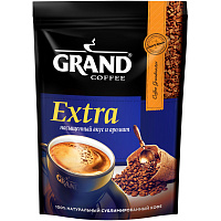 Кофе растворимый сублимированный Grand Extra 150 г (пакет) фото Кофе растворимый сублимированный Grand Extra 150 г (пакет)