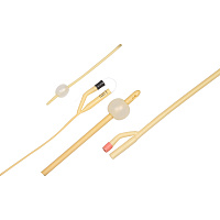 Катетер урологический Фолея CH/FR 10, 28 см с проводником, КОМПЛЕКТ 10 шт., UNICORNMED, ИТ03S10