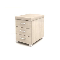 Тумба приставная Easy Director с центральным замком (дуб шамони светлый, 420х590х590 мм, 3 ящика) фото Тумба приставная Easy Director с центральным замком (дуб шамони светлый, 420х590х590 мм, 3 ящика)