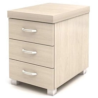 Тумба приставная Easy Director с центральным замком (дуб шамони светлый, 420х590х590 мм, 3 ящика) фото Тумба приставная Easy Director с центральным замком (дуб шамони светлый, 420х590х590 мм, 3 ящика)