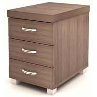 Тумба приставная Easy Director с центральным замком (дуб шамони темный, 420х590х590 мм, 3 ящика) фото Тумба приставная Easy Director с центральным замком (дуб шамони темный, 420х590х590 мм, 3 ящика)