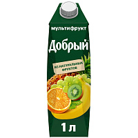 Нектар Добрый мультифруктовый 1 л фото Нектар Добрый мультифруктовый 1 л