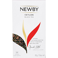 Чай черный Newby Ceylon 25 пакетиков фото Чай черный Newby Ceylon 25 пакетиков