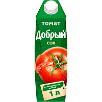 Сок Добрый томатный 1 л фото Сок Добрый томатный 1 л