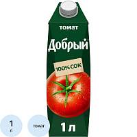 Сок Добрый томатный 1 л фото Сок Добрый томатный 1 л