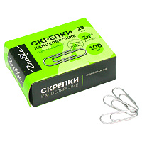Скрепки 28мм, Globus, 100шт., оцинкованные, карт. упаковка фото Скрепки 28мм, Globus, 100шт., оцинкованные, карт. упаковка