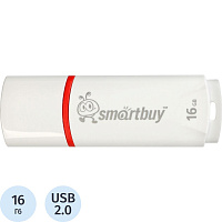Флешка USB 2.0 16 ГБ Smartbuy Crown (SB16GBCRW-W) фото Флешка USB 2.0 16 ГБ Smartbuy Crown (SB16GBCRW-W)