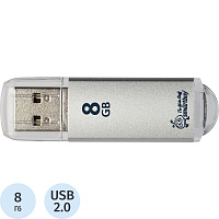 Флешка USB 2.0 8 ГБ Smartbuy V-Cut (SB8GBVC-S) фото Флешка USB 2.0 8 ГБ Smartbuy V-Cut (SB8GBVC-S)