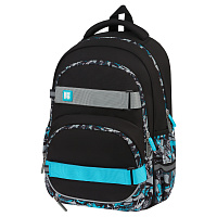 Рюкзак Berlingo Free Spirit "Wave", 41*28*17см, 2 отделения, 3 кармана, уплотненная спинка фото Рюкзак Berlingo Free Spirit "Wave", 41*28*17см, 2 отделения, 3 кармана, уплотненная спинка