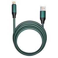 Кабель Smartbuy Bold, USB - Lightning, для Apple, экстрапрочный, 3A output, оплетка TPE, 1м, мятный фото Кабель Smartbuy Bold, USB - Lightning, для Apple, экстрапрочный, 3A output, оплетка TPE, 1м, мятный