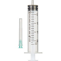 Шприц трехкомпонентный Vogt Medical 20 мл 21G (0.8x40 мм, 50 штук в упаковке) фото Шприц трехкомпонентный Vogt Medical 20 мл 21G (0.8x40 мм, 50 штук в упаковке)